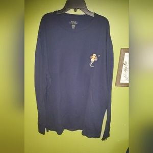 Raplh Lauren waffle knit Rugby bear thermal shirt